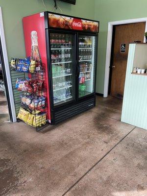 Vending machine in the pizza area.