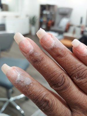 Look how healthy my nails have grown.....Bye Bye Graves disease...The dip is much more healthier....thanks again Katie....I love me some you