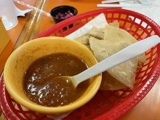 Chips and salsa.