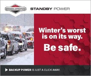 Be Prepared, Briggs and Stratton back up power.