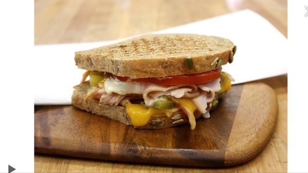 Green Chile Turkey Cheddar Melt