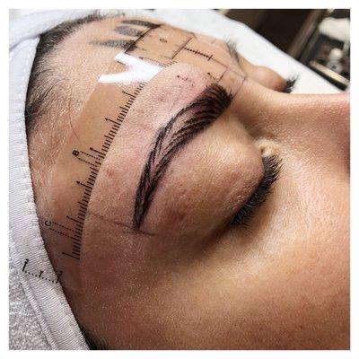 Microblading session - 1st Pass