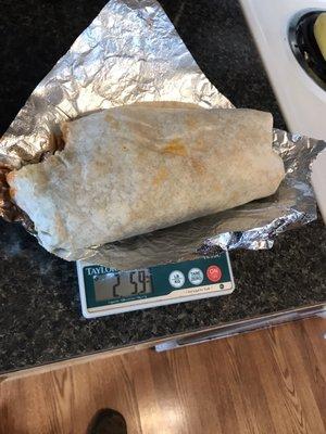 The biggest burrito I've ever gotten.