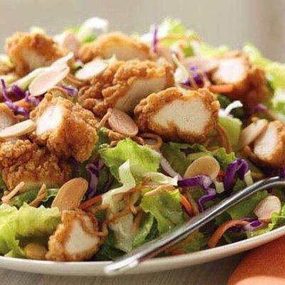 Fried chicken salad