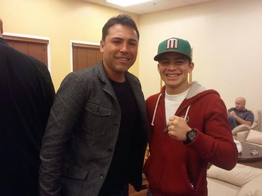 Oscar DeLa Hoya, and the future champion of the world Genaro"El Conde"Gamez! From United Boxing, you can meet him at the gym!!!