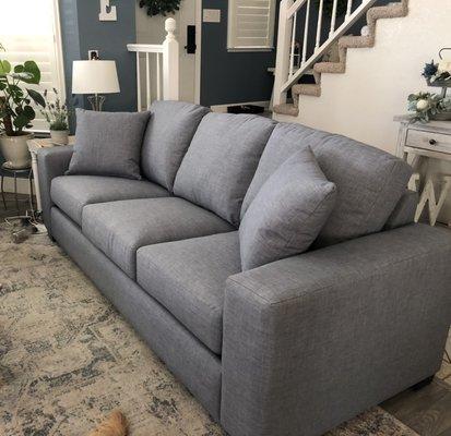 Our custom sofa!!