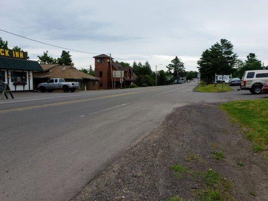 Looking Down US41in Copper Harbor