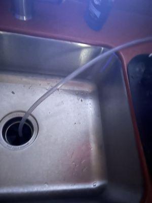 Condensation line in my sink.