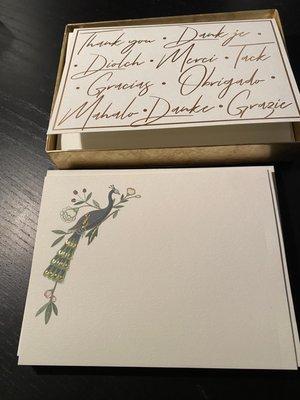 Two boxes of greeting cards