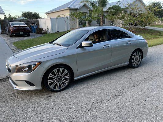 Great tint job on my 2018 Mercedes CLA 250