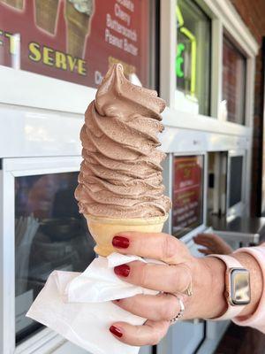 Chocolate soft serve.