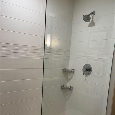 Large walk-in shower