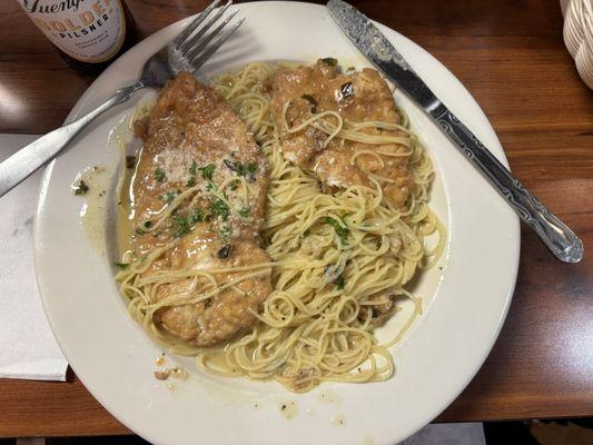 Chicken Francese w/Angel hair