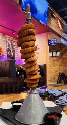 Giant Funnel Tower of Jumbo Piston Onion Rings