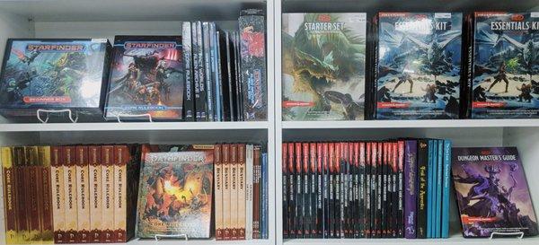 Role-Playing games both new and old! We carry out-of-print RPG books from 1971 and up, a myriad of systems and genres!