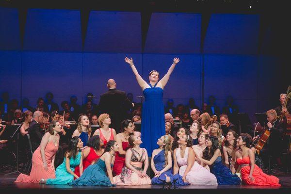 Angela Jarosz performs Nanetta's aria from Falstaff by Verdi with the Angels Vocal Arts Orchestra in Los Angeles.