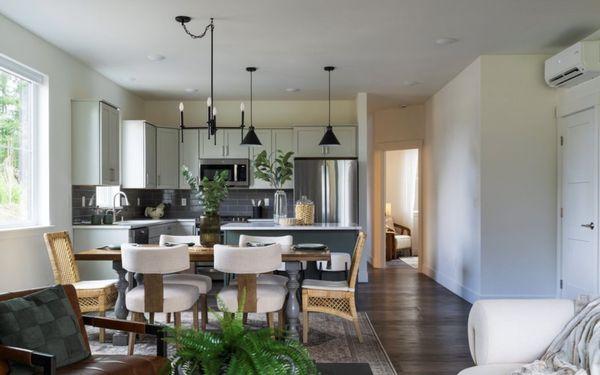 Ductless Heat Pump (Mini-Split) System Installation - Kitchen/Dining area