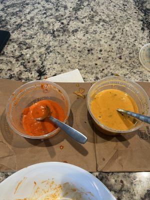 Which one is the chicken masal  and which is the butter chicken please? It was not marked.