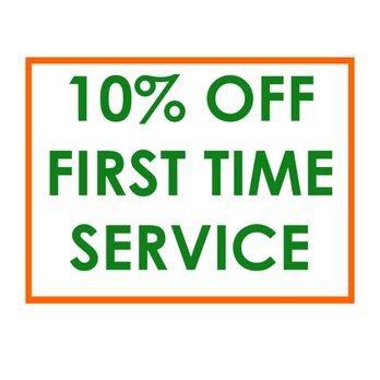 Mention you saw this on yelp and receive 10% off your first service