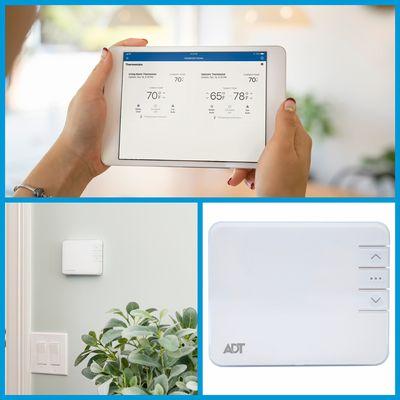 Take total Control of your energy consumption with the beautiful new Thermostat, Zwave compatible, works with Adt Command !