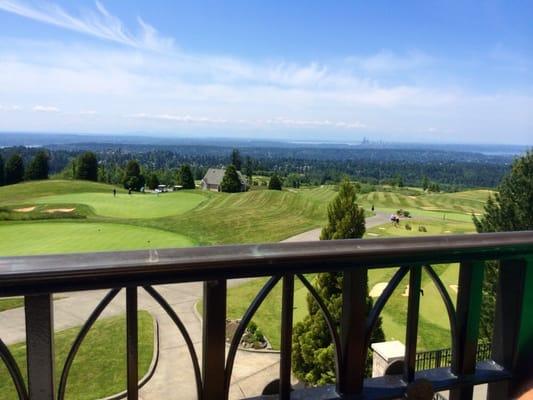 The patio view