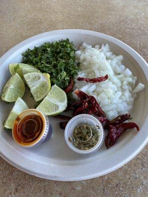 Sides for the menudo