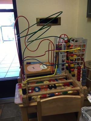 Lobby toys for the kids to play with