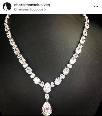 The diamond look without the diamond price tag! We love this necklace!