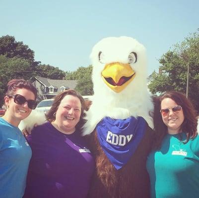 Our mascot, "Eddy" the Eagle!