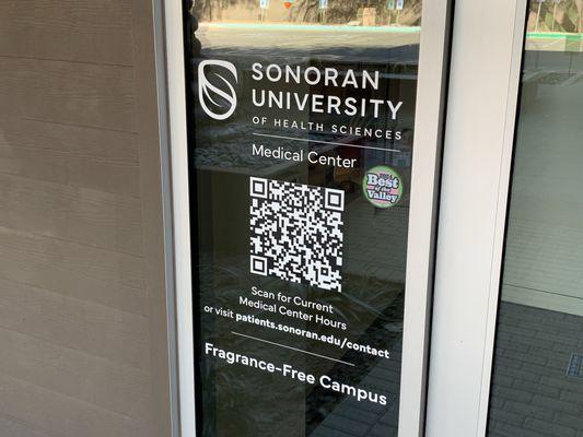 Clinical Care SONORAN  UNIVERSITY of HEALTH SCIENCES Oct 2024