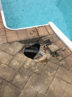 size of the hole needed to to the repair