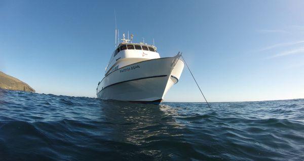 Pacific Star boat anchored off Santa Barbara Island