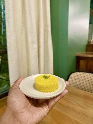 Dhokla (served as welcome bite)