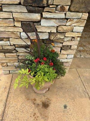 Beautiful planter we did for the Fish Market 280, we hope their customers enjoy!