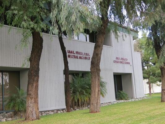 Building exterior facing Adams Avenue.