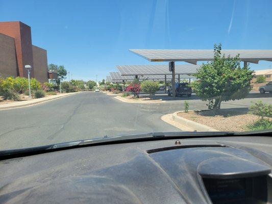 Solar panels and car shade!