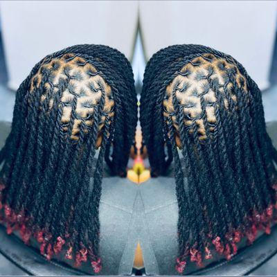 Loc retwist and style