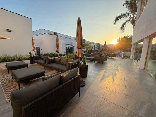 Outside terrace area by the pool