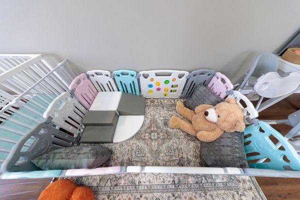 Separate infant play space