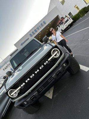 Me and my new cactus gray Bronco!