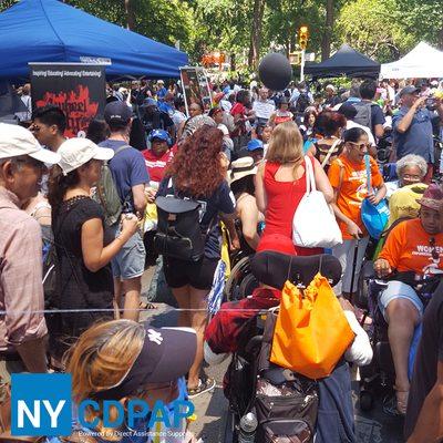 Disability Pride #3Parade 2017 in Madison Square Park