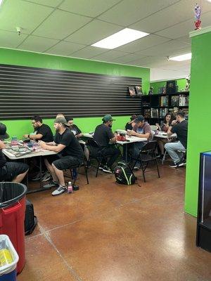 Magic the Gathering playing session 4-7pm every Saturday.