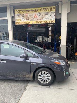 Car parked where needed to get the smog