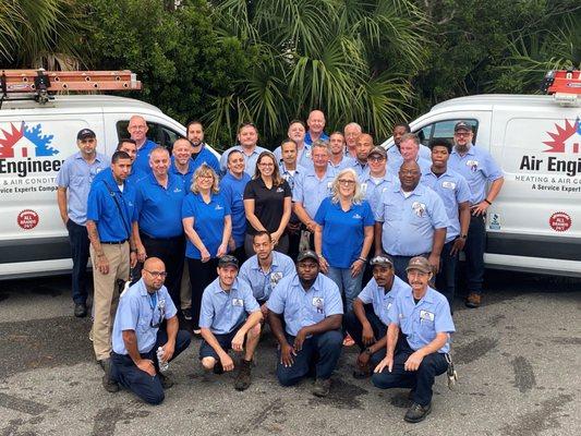 Air Engineers Service Experts team photo November 2019