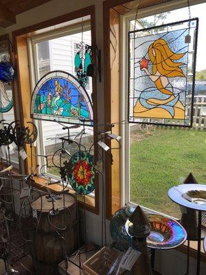 Mermaid stained glass