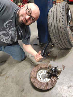 Luis and a BMW brake job