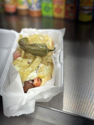 The best bacon wrapped dog in Nevada! Juicy, crisp snap!