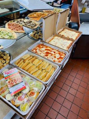 Catering!! Baked Ziti Tray comes with delicious homemade Garlic Sticks.