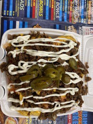 King Nachoes, w/steak meat