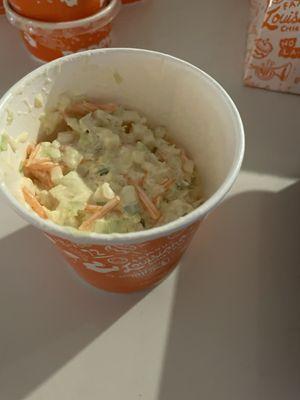 Large slaw...2/3 empty or 1/3 full...you make the call.  060624